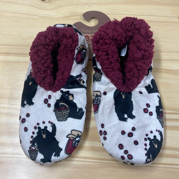 Lazy One Huckleberry Fuzzy Feet Slippers - Picture 1 of 3